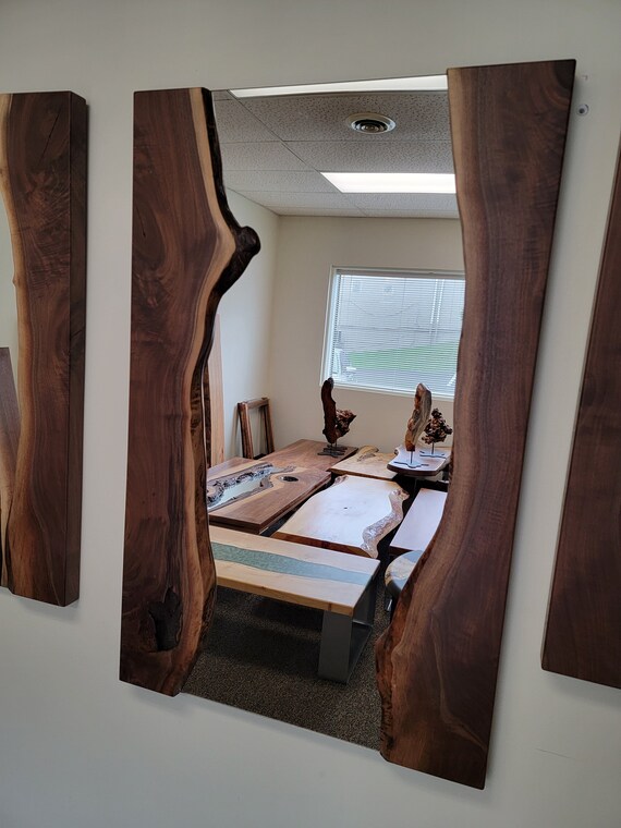 Live Edge Wood Mirror-4